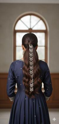 Oxidised Silver Hair Accessory