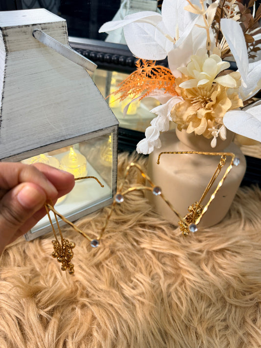 Gold Ghungroo Face Chain / Facelet