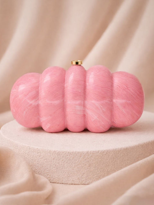 Designer Puff Acrylic Clutch
