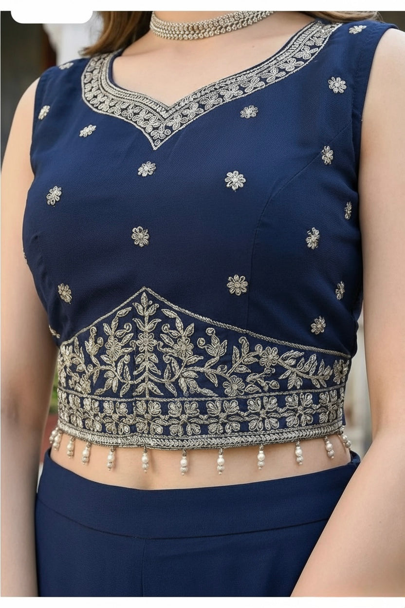 Embroidered Indo-Western Coord Set