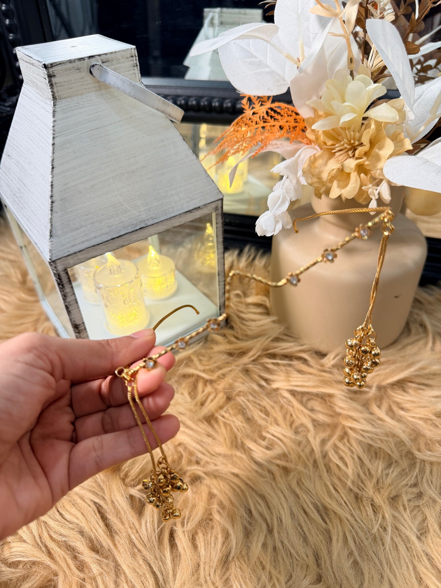 Gold Ghungroo Face Chain / Facelet