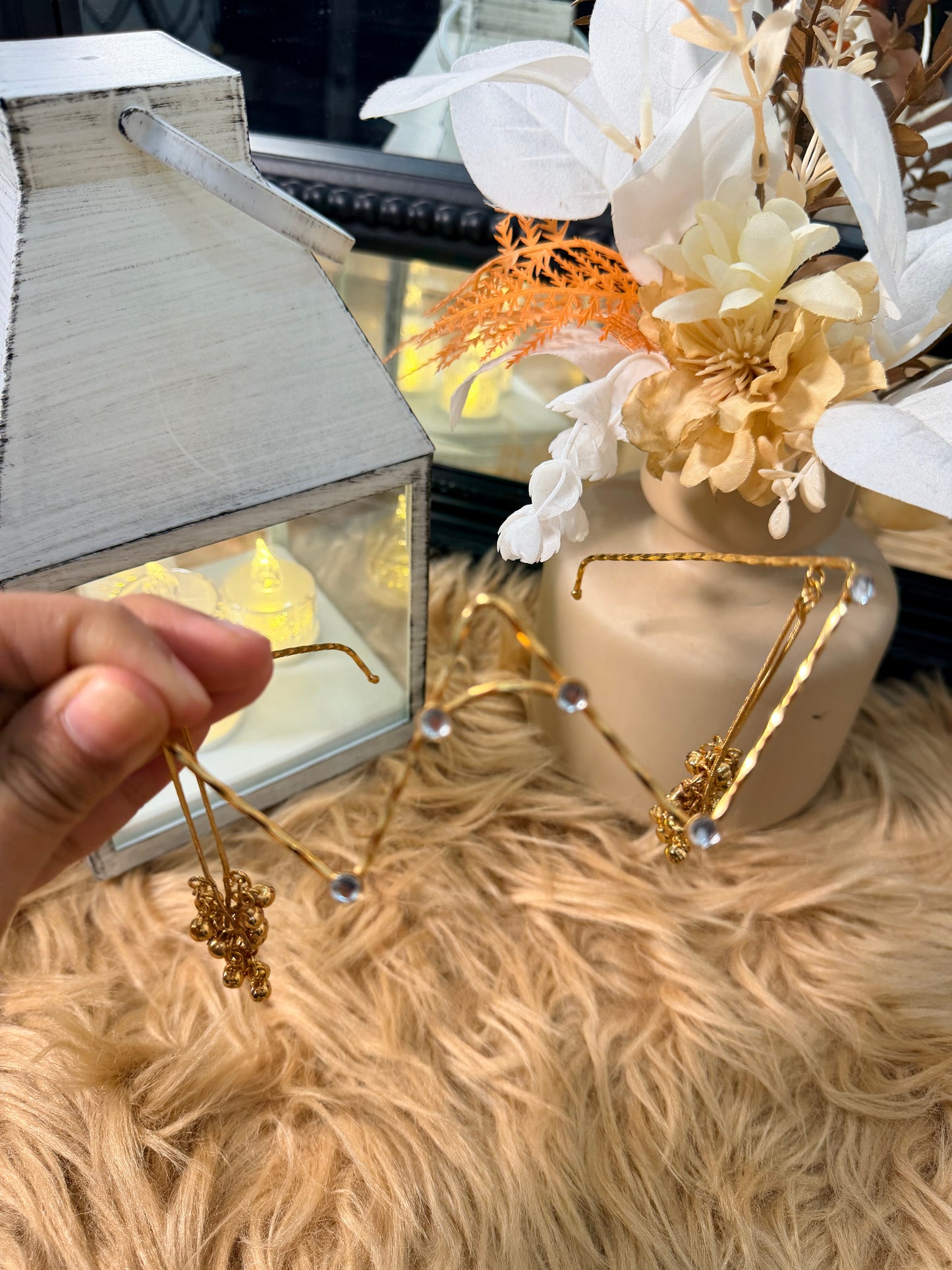 Gold Ghungroo Face Chain / Facelet