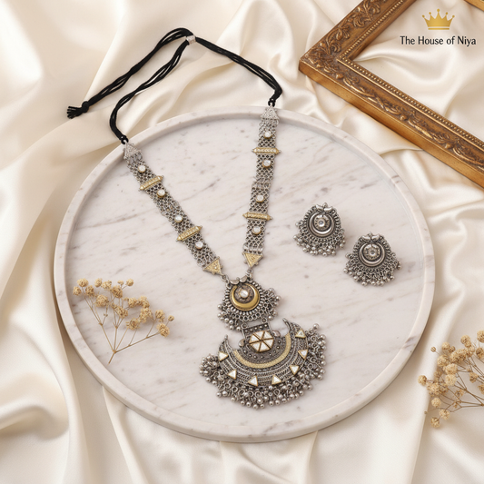 Afghani Long Necklace Flat