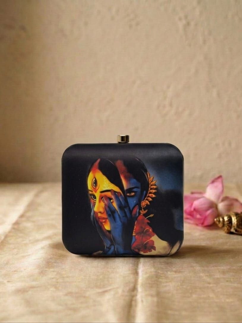 Printed Square Sling Bag – Indian Art Edition