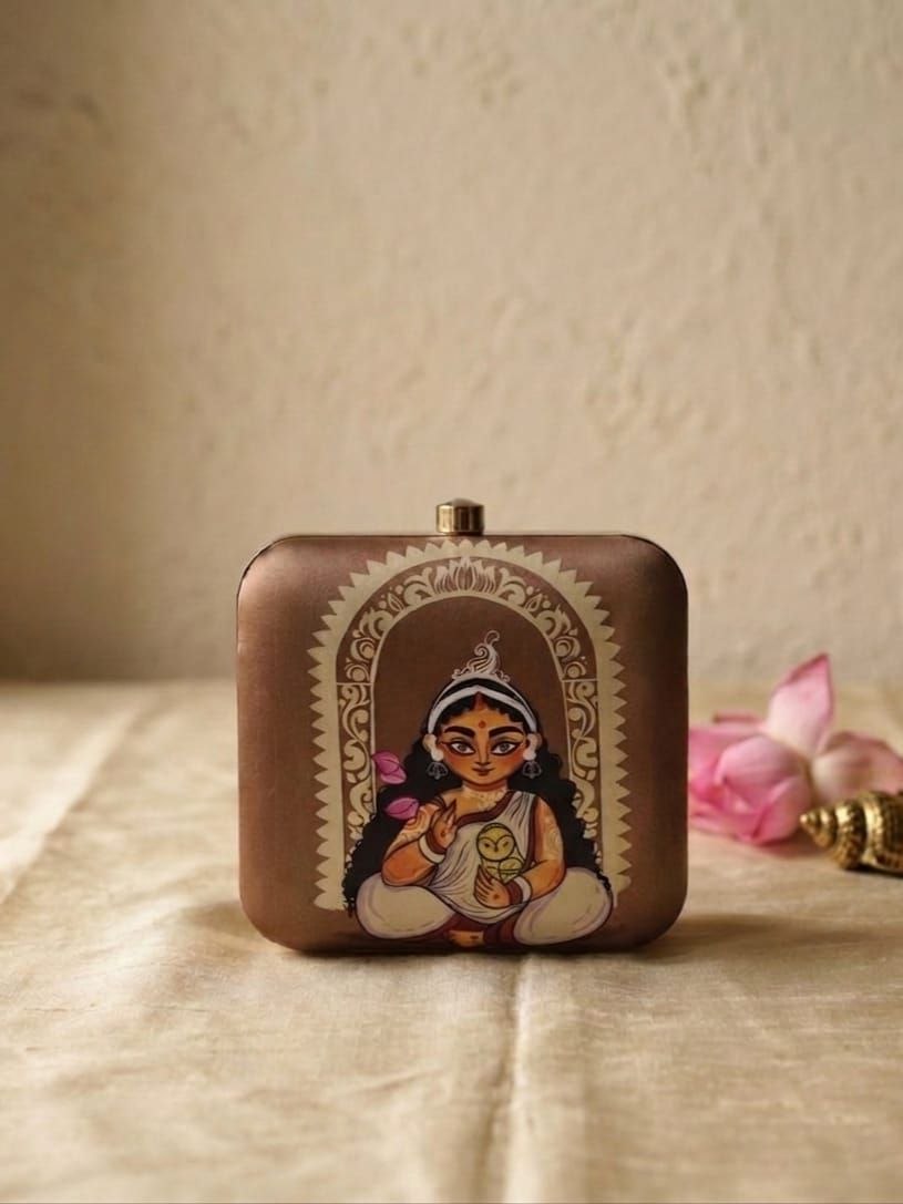 Printed Square Sling Bag – Indian Art Edition