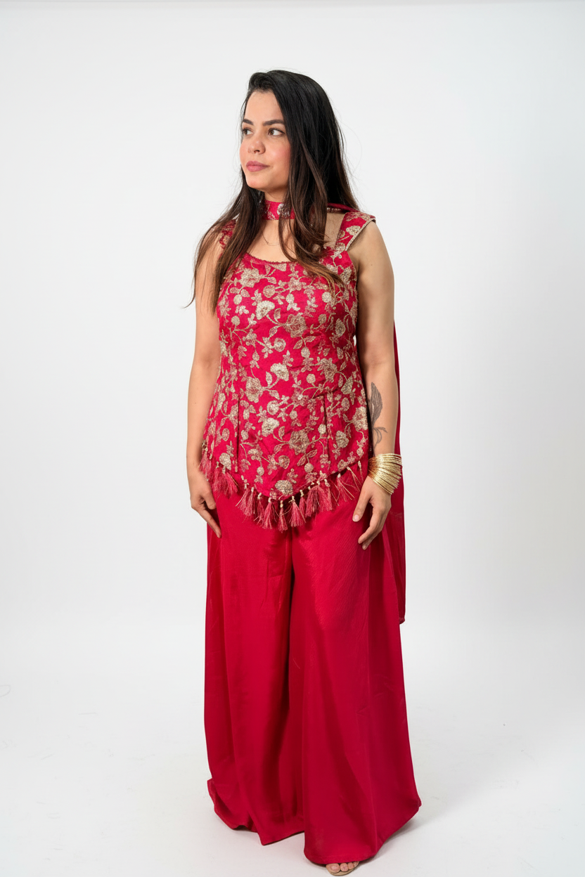 Rani Pink Suit - Studio Background