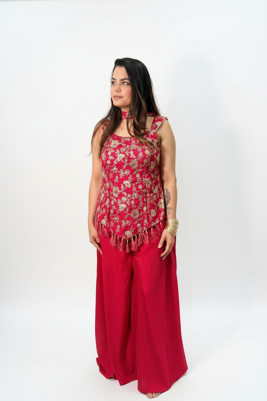 Rani Pink Suit - White Studio Background