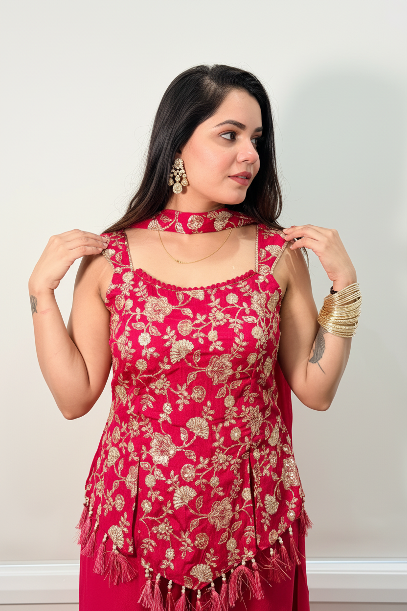 Red Set - Portrait Shot